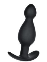 CENSAN Anal Plug boyut M silikon siyah 11,5 cm - Görsel 3