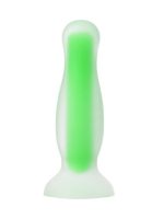 Censan Beyond Victor Glow Karanlıkta Parlayan Anal Plug Silikon Şeffaf 10 cm