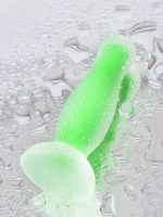 Censan Beyond Victor Glow Karanlıkta Parlayan Anal Plug Silikon Şeffaf 10 cm - Görsel 4