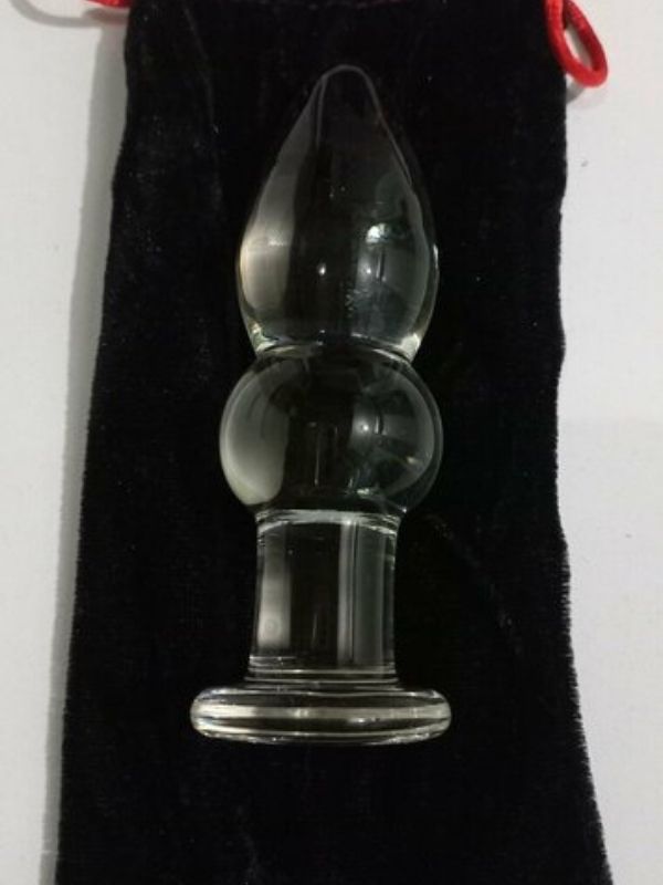 censan-cift-bogumlu-cam-anal-plug-11cm-395853-1 CENSAN Çift Boğumlu Cam Anal Plug 11cm - Görsel 1