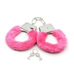Censan Fetiş Fantezi Pembe Peluşlu Metal Kelepçe