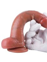 Censan Gerçekçi Tasarımlı Vakum Tabanlı Silikon Dildo 21,6 cm - Görsel 4