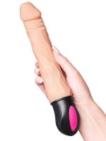 Censan Isıtmalı Realistik Vibratörü TPE Ten 25 cm - Görsel 5