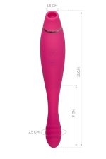 Censan Jos Danvi Vakumlu ve Titreşimli Pembe Vibratör - Görsel 2