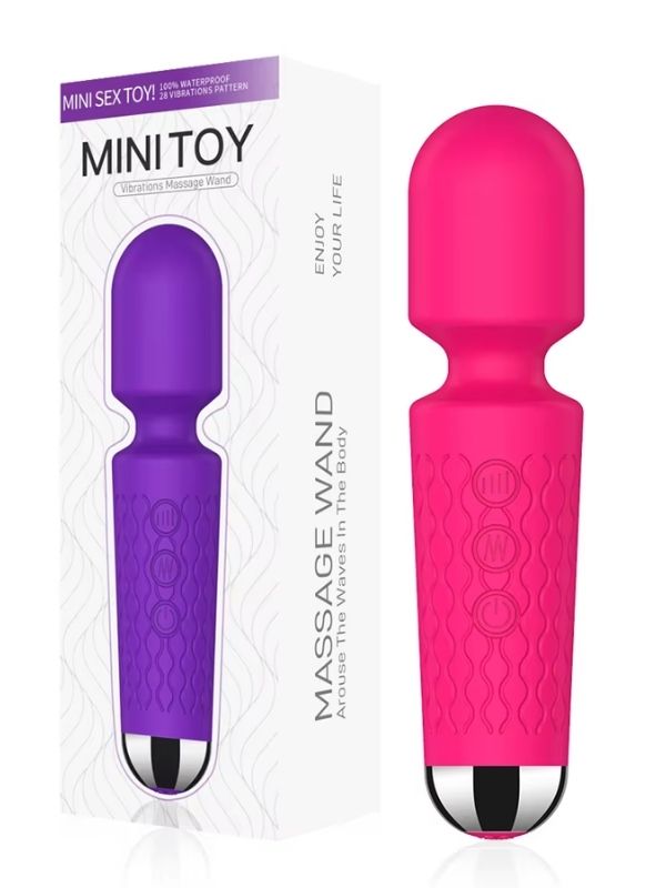 censan-mini-toy-wand-massager-sarjli-vibrator-pembe-811023-1 Censan Mini Toy Wand Massager Şarjlı Vibratör - Pembe - Görsel 1