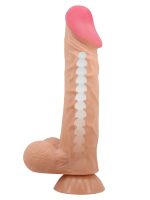 Censan Ortan 9.4 İnç Kıkırdak Yapılı Gerçek Deri Yapılı Dildo - Görsel 3