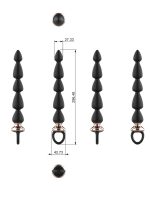 Censan Silikon Anal Plug Seti – Kademeli Tasarım, Ergonomik Tutma Halkası, Esnek ve Yumuşak - Görsel 2