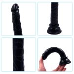 Censan Siyah Renk Gerçekçi 15CM Anal Dildo - Görsel 2