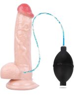 Censan Su Fışkırtma Fonksiyonlu Gerçekçi Vantuzlu Dildo - Görsel 2