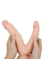 Censan Ten Rengi 20,5 cm Çift Taraflı Dildo Model No:1075 - Görsel 5