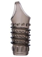 Censan  XLover Penis Extender Kılıfı TPE Siyah Şeffaf 7.5 cm - Görsel 2