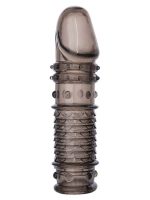 Censan XLover Penis Kılıfı TPE Siyah Şeffaf 13,5 cm
