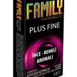 Family Plus Fine - Süper İnce, Renkli Ve Meyve Aromalı - Renkli Geceler Prezervatif