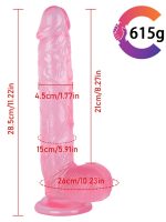 Noctis 28cm Pembe Realistik Dildo No:82 - Görsel 5