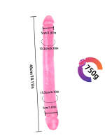 Noctis 46cm Pembe Çift Taraflı Dildo No:88 - Görsel 4