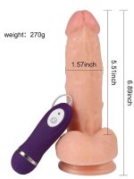 Shequ Kassadin Titreşimli Gerçekçi Realistik Penis 17.5 cm - Görsel 3