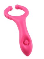 Testis Uyarıcılı Titreşimli Penis Halkası Pembe