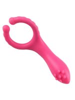 Testis Uyarıcılı Titreşimli Penis Halkası Pembe - Görsel 2