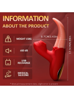 Censan 10 Modlu Dil Yalama ve Emiş Vibratörü – G Noktası, Klitoris ve Meme Ucu Uyarıcı - Görsel 3