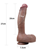 Censan 10.5 İnç Dual layered Platinum Silicone Cock - Görsel 2