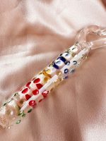 CENSAN 19cm Tırtıklı Yüzeyli Renli Anal ve Vajinal Dildo - Görsel 2