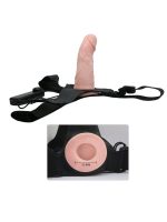 Censan 6 cm Dolgulu İçi Boş Titreşimli Belden Bağlamalı Straplon Kumandalı Vibratör - Görsel 2