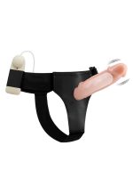 Censan 7,5 cm Dolgulu İçi Boş Titreşimli Protez Strapon - Görsel 2