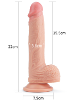 Censan 8.5 İnç Dual layered Platinum Silicone Cock Ten Dildo - Görsel 5