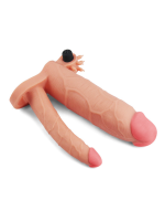 Censan Add 3 İnç Pleasure X Tender Vibrating Double Penis Sleeve Penis Kılıfı - Görsel 5