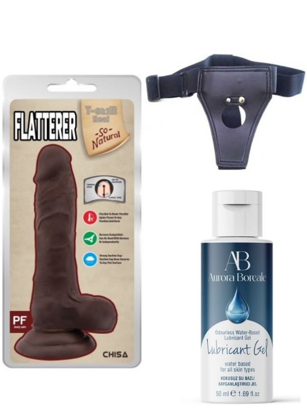 censan-belden-baglamali-kayganlastirici-set-flatterer-kikirdakli-gercekci-dildo-186cm-zenci-974131-1 Censan Belden Bağlamalı Kayganlaştırıcı Set Flatterer Kıkırdaklı Gerçekçi Dildo - 18.6cm Zenci - Görsel 1