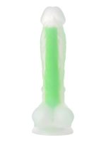 Censan Beyond Clark Glow Gece Parlayan Yeşil Dildo Silikon Şeffaf 22 cm - Görsel 2