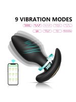 Censan Big Boat Anchor Swing – Telefon Kontrollü Titreşimli Anal Plug (Siyah) - Görsel 3