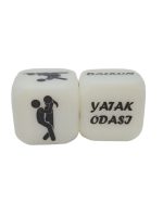 Censan Büyük Renkli Pozizyon Zarı Şeffaf Beyaz