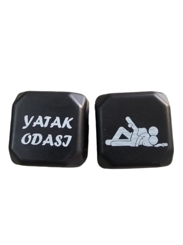 Censan Büyük Renkli Pozizyon Zarı Siyah