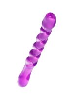 Censan Çift taraflı Jel Dildo Tanza, TPE, mor, 27,5 cm - Görsel 2