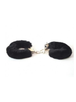 Censan Fetiş Fantezi Siyah Peluşlu Metal Kelepçe - Görsel 3