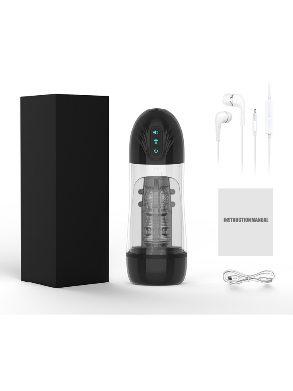 Censan İnleme Sesli ve Titreşimli Otomatik Modern Suni Vajina Mastürbatör – 7 Modlu Dönebilen, USB Şarjlı