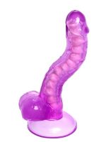 Censan Kıkırdaklı Jel Dildo Celiam, TPE, mor, 20,5 cm - Görsel 4