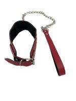 Censan Kırmızı Deri Boyun Tasması - Görsel 2