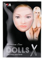 CENSAN Liliana Gerçekçi Kafa Şişme Bebek Sarışın İki Delikli