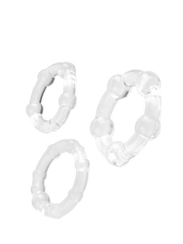 Censan Penis Halka Seti TPE şeffaf 3,5/3/2 cm
