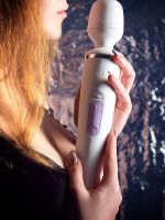 Censan Satisfyer Wand-er Woman Beyaz Vibratör 34cm - Görsel 5