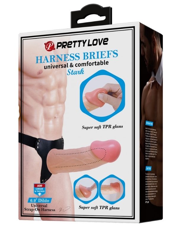 Censan Stark Realistik İçi Boş Protez Strapon Belden Bağlamalı