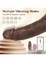 Censan Telefon Kontrollü Melez Renkte Titreşimli Penis Kılıfı - Görsel 3