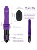 Censan Telescopic Uzaktan Kumandalı Seks Makinesi Vibratörü - Görsel 4