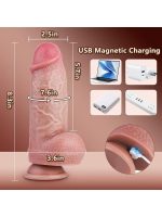 Censan Thrusting Huge Thick Dildo Vibratör 21 Cm - Görsel 5