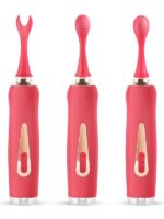 Censan Üç Başlıklı Değiştirilebilir Vibratör Kırmızı - Görsel 2