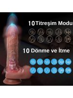 Censan Ultra Realistik Isıtma İleri Geri ve Dönme Fonksiyonlu Gerçekçi Vibratör - Görsel 3