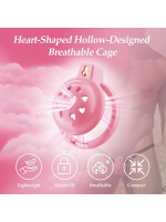 Censan Yumuşak Kalp Desenli Silikon Erkek Penis Kafesi - Görsel 5