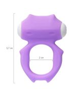 Censan Zort Titreşimli Penis Halkası silikon mor 2 cm - Görsel 3